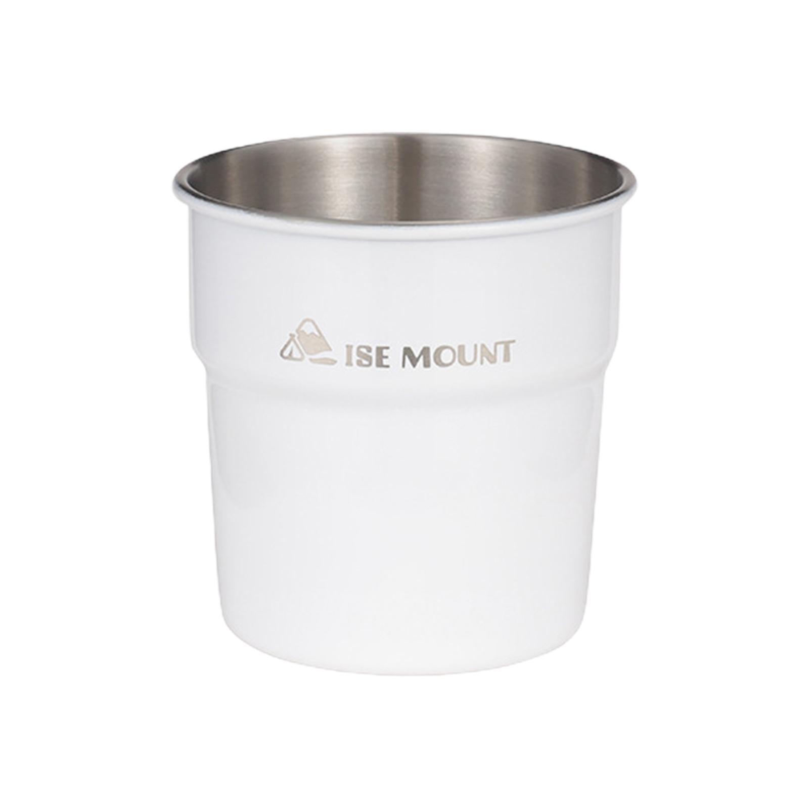 Camping Coffee Mug Stainless Steel Cup Drinking Glasses Ultralight Stackable Water Cup Travel Cup for Picnic Camping Campfire Travel Cooking