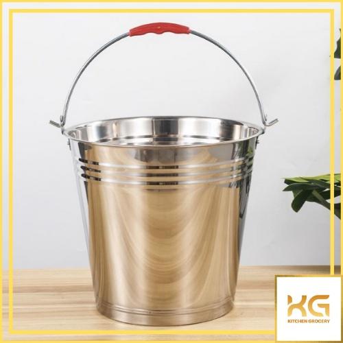 Xô inox đựng đá đựng nước có quai xách