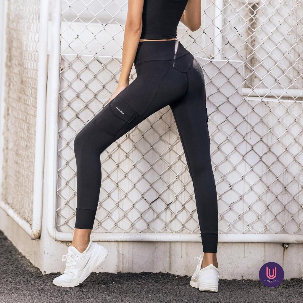 Quần Thể Thao Tập Gym Yoga Gymie Legging ( chất dày dặn, co giãn tốt, có túi, nâng mông, cạp cao, ôm dáng)