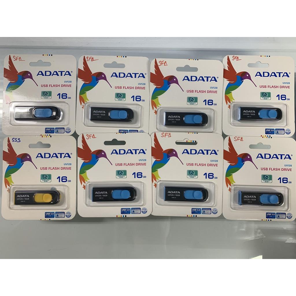 USB 3.0 16Gb ADATA UV128 (Vàng phối đen) - Hàng Chính Hãng 