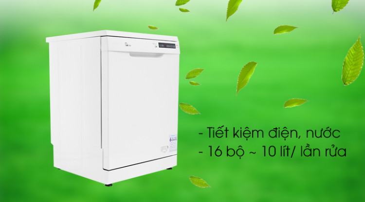 Máy rửa chén Candy CDP 2DS62W/T 2150W - Dung tích sử dụng