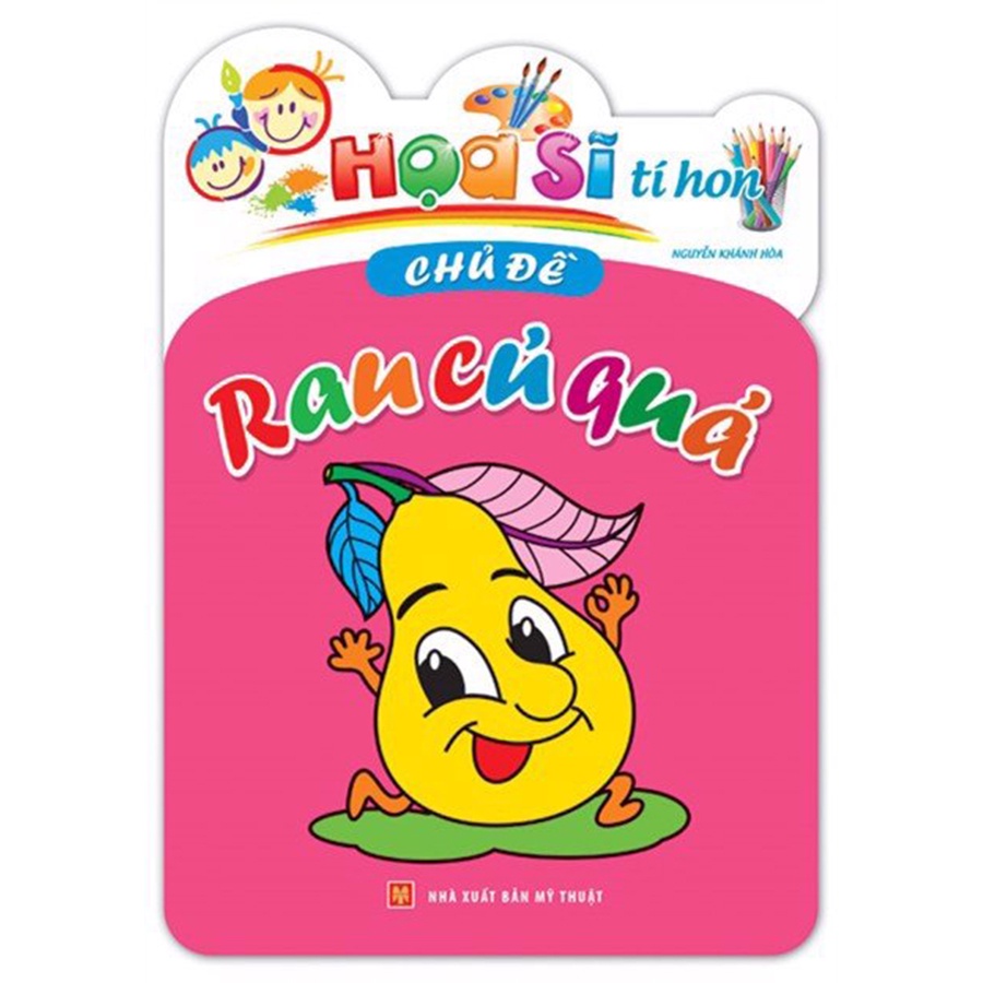 Sách- Combo 6 Cuốn Tập Tô Túi Họa Sĩ Tí Hon + Bút Sáp Dầu Hộp Giấy 18 Màu