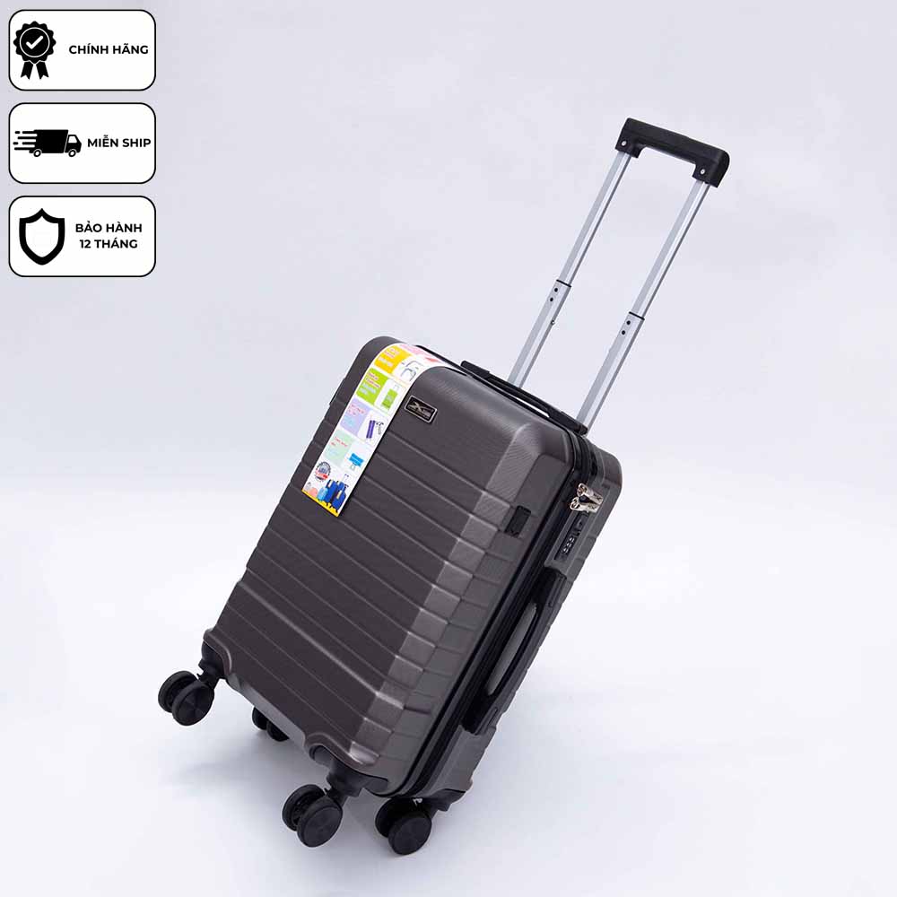 Vali kéo du lịch xách tay cao cấp Xbags Dark Titan Pro XB6104 khóa TSA chuẩn Mỹ USB tiện dụng, chống va đập size 20 sang trọng!