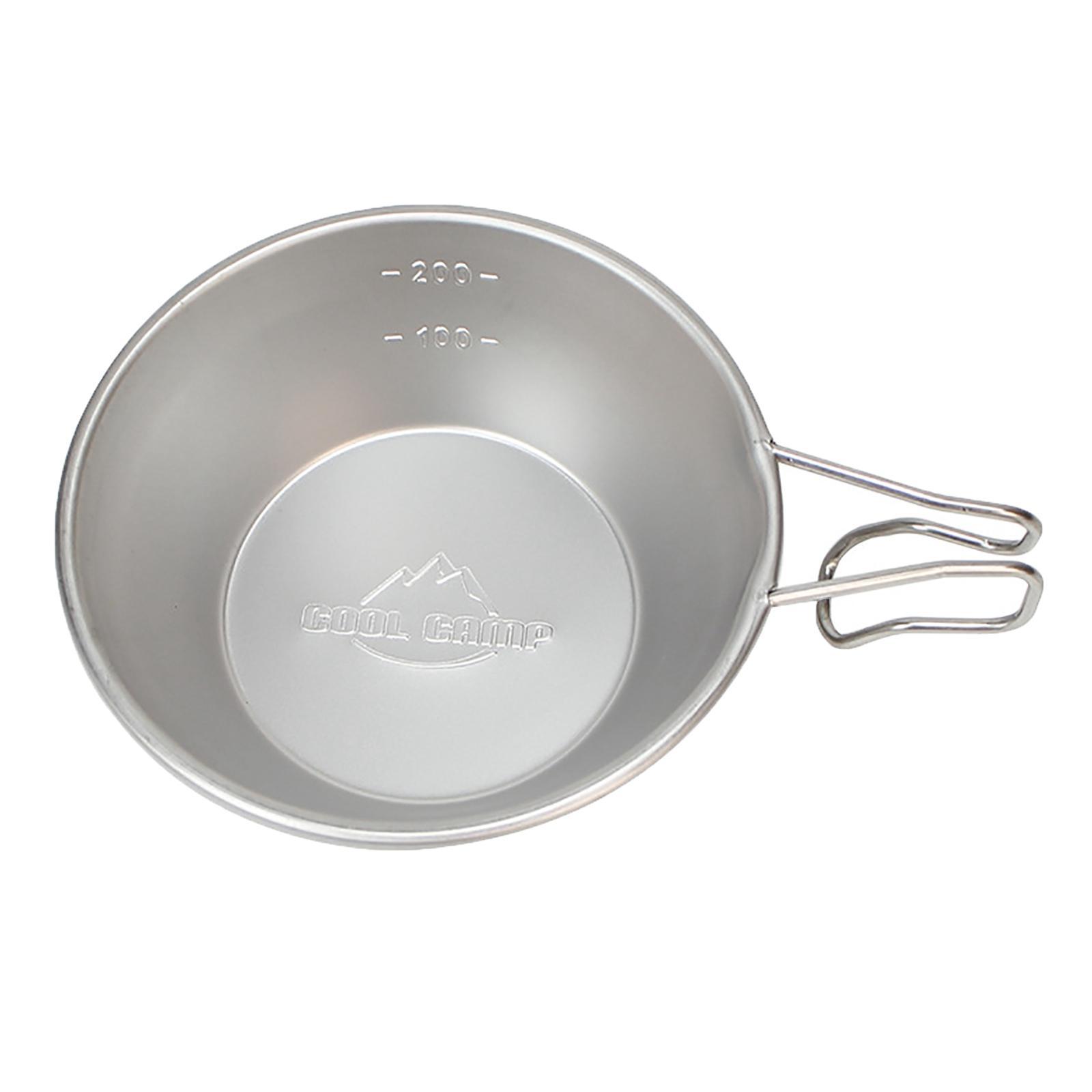 Lightweight Camping Bowl Bowl Outdoor Cookware Cooking for Beach Kitchen Backpacking