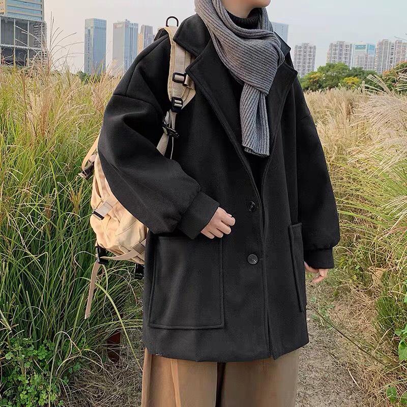 Áo khoác form rộng-Áo dạ blazer unisex phong cách Hàn Quốc mặc đi chơi đi học