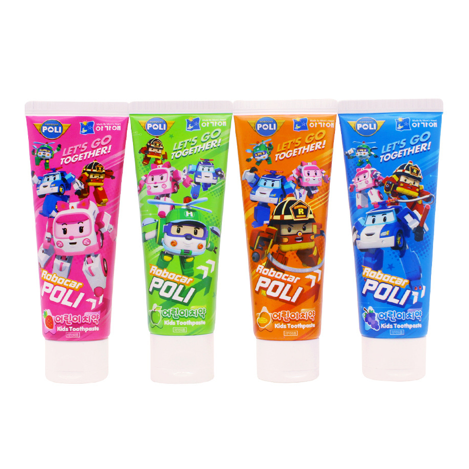 Kem đánh răng trẻ em Poli Kids Toothpaste cho trẻ từ 2-12 tuổi Hàn Quốc 80g