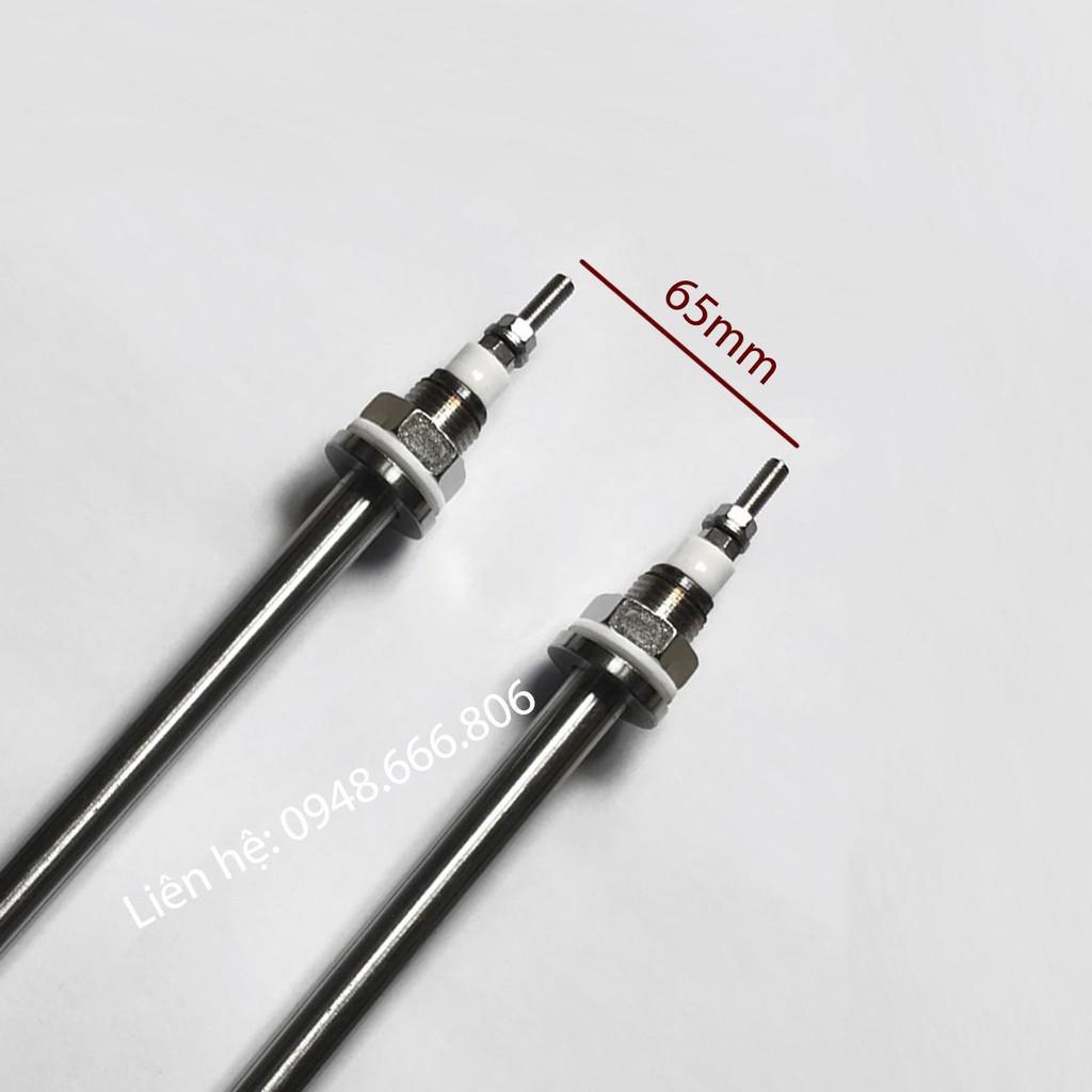 Điện trở đun nước Inox chữ U đơn công suât 500W, 700W, 800W 1kw 2kw 220v