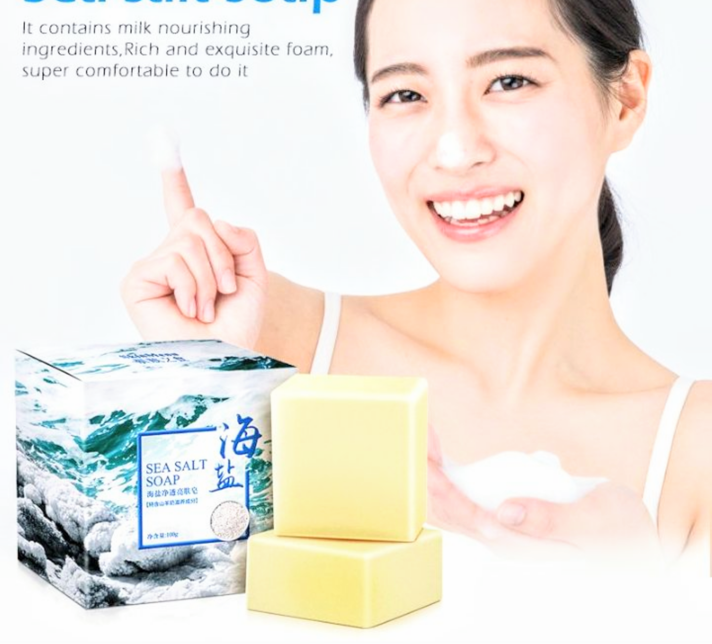 1 BÁNH XÀ PHÒNG TẮM RỬA MUỐI BIỂN TRỊ MỤN HIỆU QUẢ HÀNG LOẠI TỐT