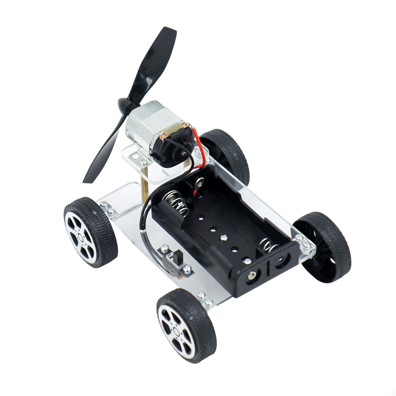 Đồ chơi trẻ em S36 thông minh sáng tạo STEM mô hình lắp ráp xe bốn bánh phản lực