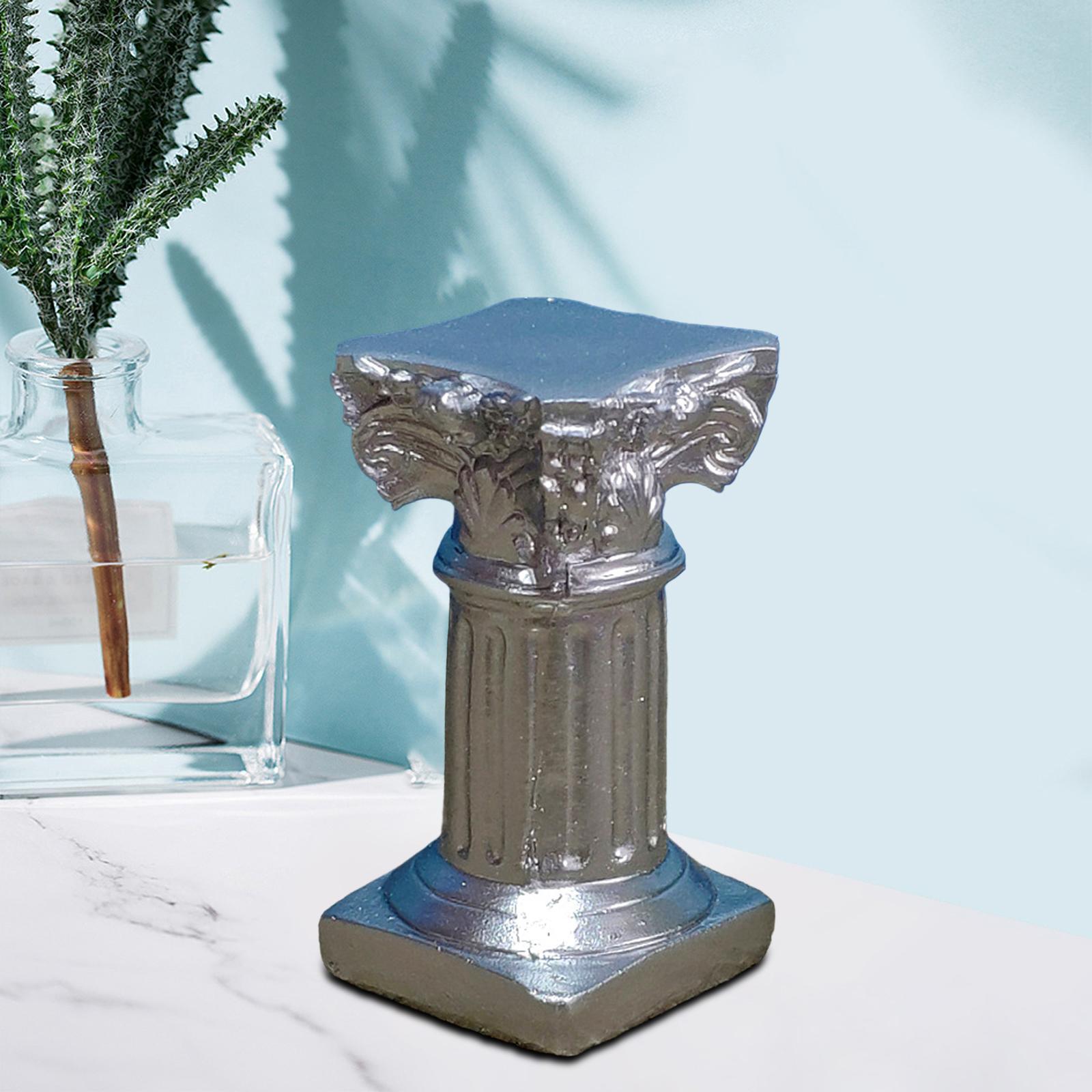 Roman Column Decoration Pedestal Statue for Scenery Handicraft Props Decor