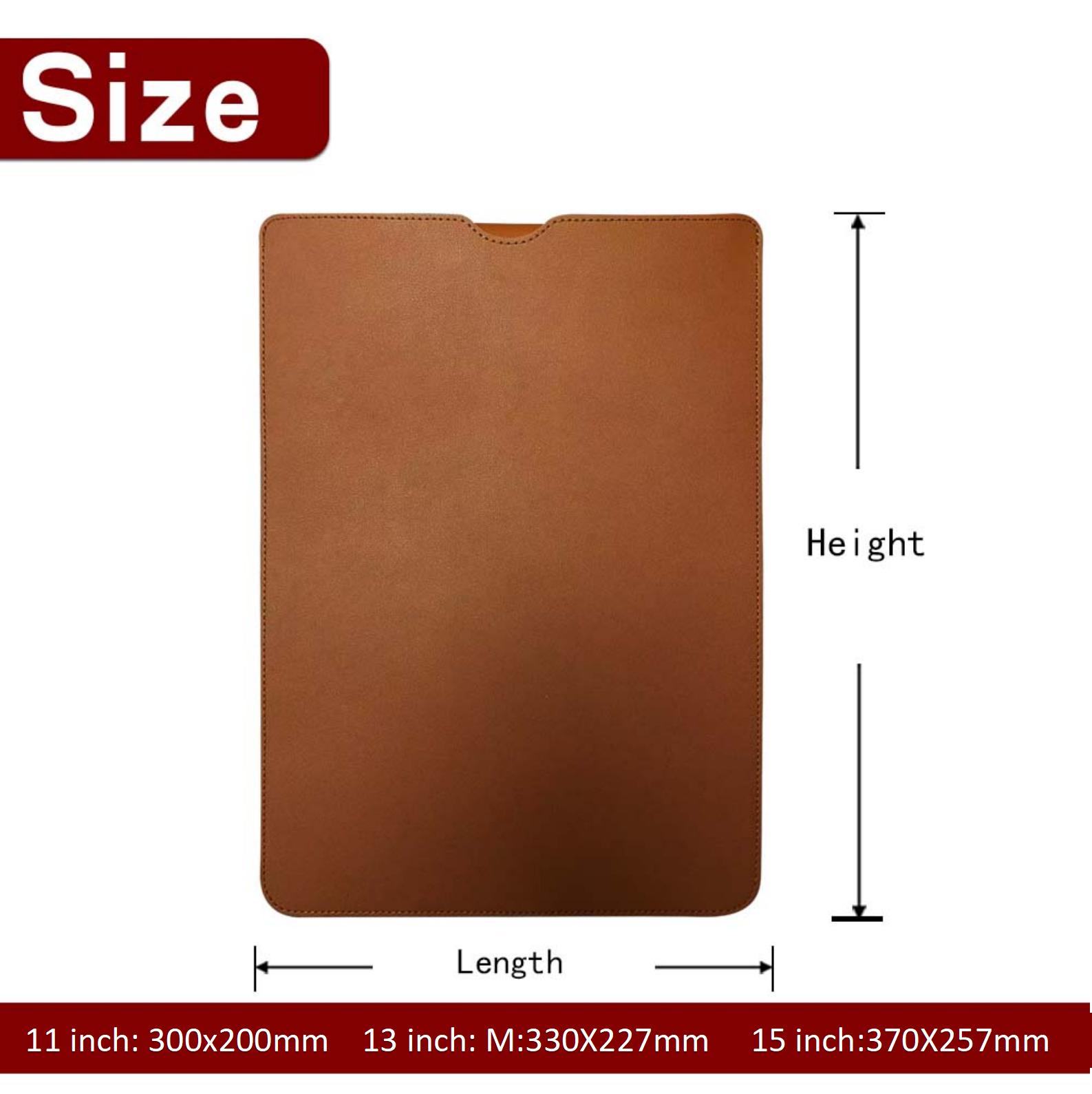 Laptop Chất Liệu Da PU Cao Cấp 11 13 14 15 Inch Miệng Họa Tiết Túi Máy Tính Chống Thấm Nước Xách Tay Bao Da Nam Nữ cặp Xách