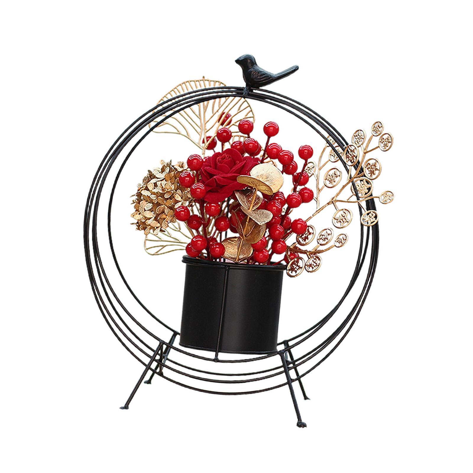 Flower Basket Decoration Harvest Photo Props for Holiday Home Autumn