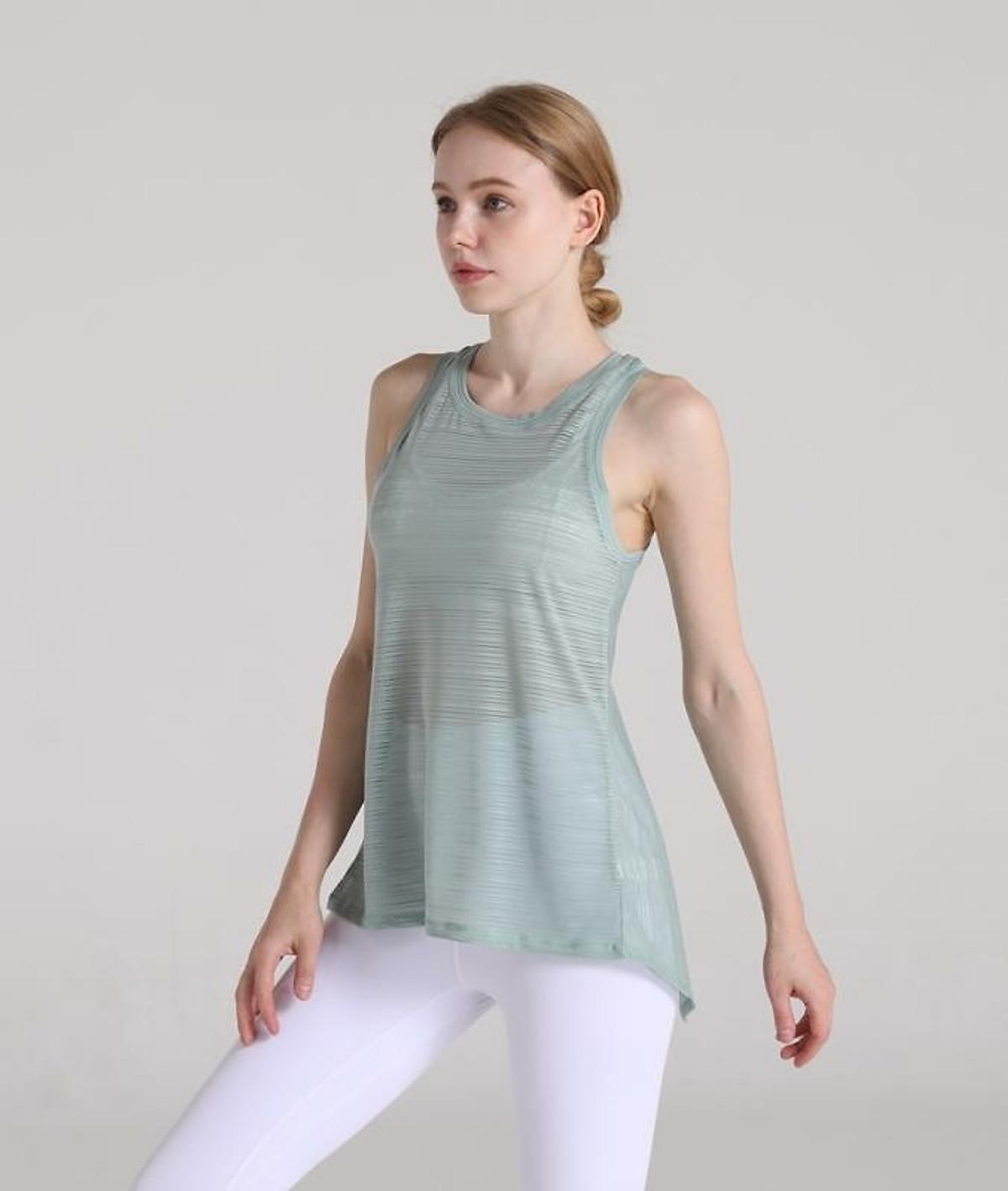 Áo tank top mặc ngoài lưới buộc dây phía sau