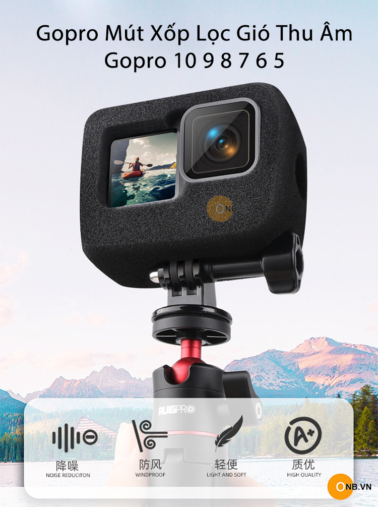 Mút Xốp Lọc Gió Thu Âm Dành Cho Gopro 10/ Gopro 9