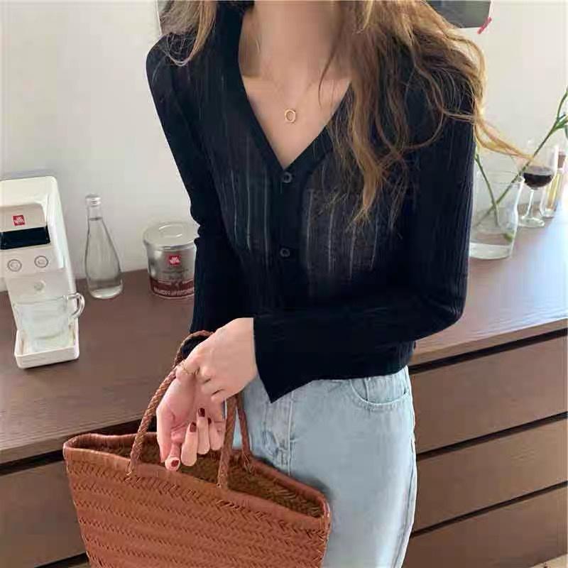 MS238 Áo cardigan nữ dệt kim mỏng nhẹ nhàng