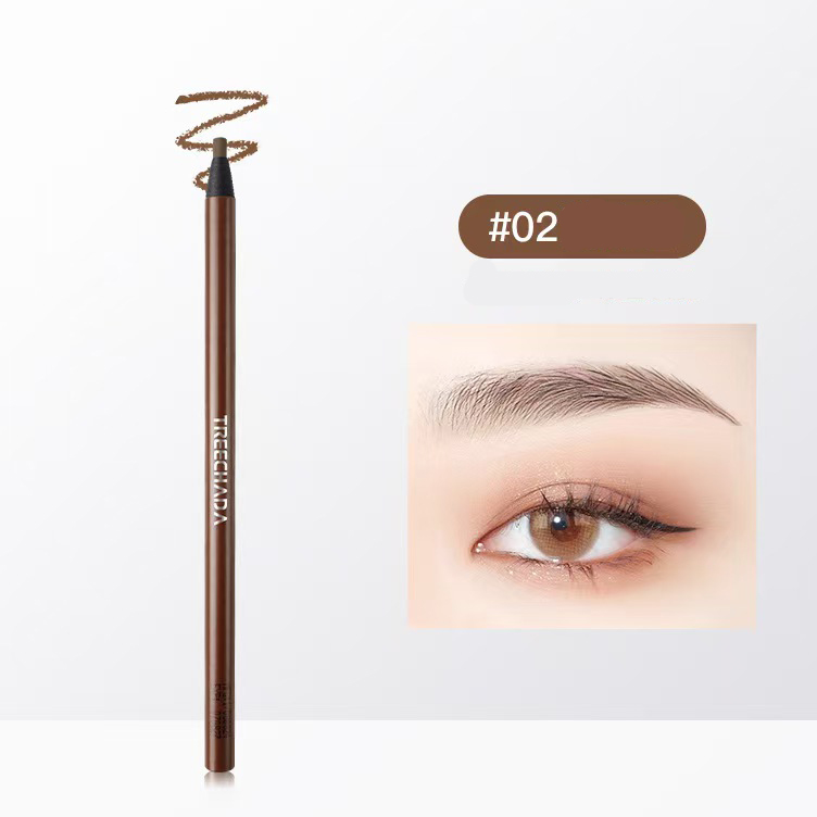 Chì xé kẻ mày hai đầu chống nước lâu trôi Treechada Eyebrow Thái Lan 4g phẩy sợi siêu mảnh 2mm