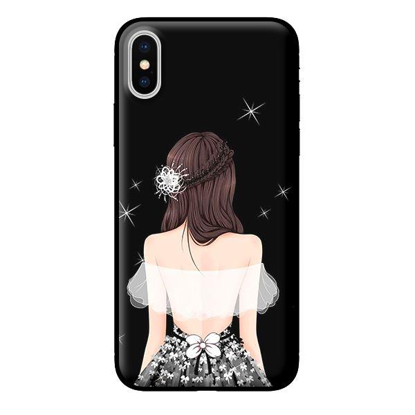 Ốp in cho iPhone XS MAX Cô Gái Áo Trắng - Hàng chính hãng