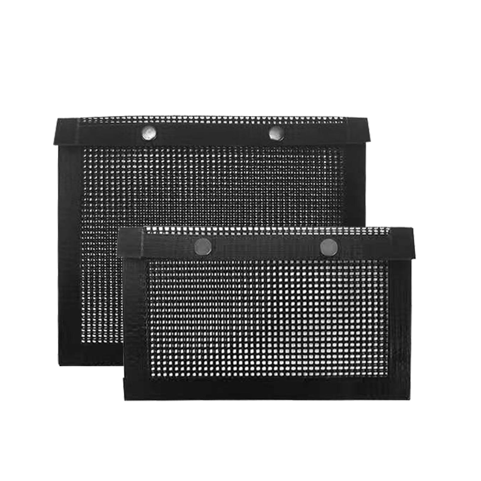 Set 2 Túi Lưới Nướng Bbq Không Dính Có Thể Tái Sử Dụng Kèm 2 Cọ Quét Bbq Tiện Dụng Phù Hợp Cắm Trại Dã Ngoại