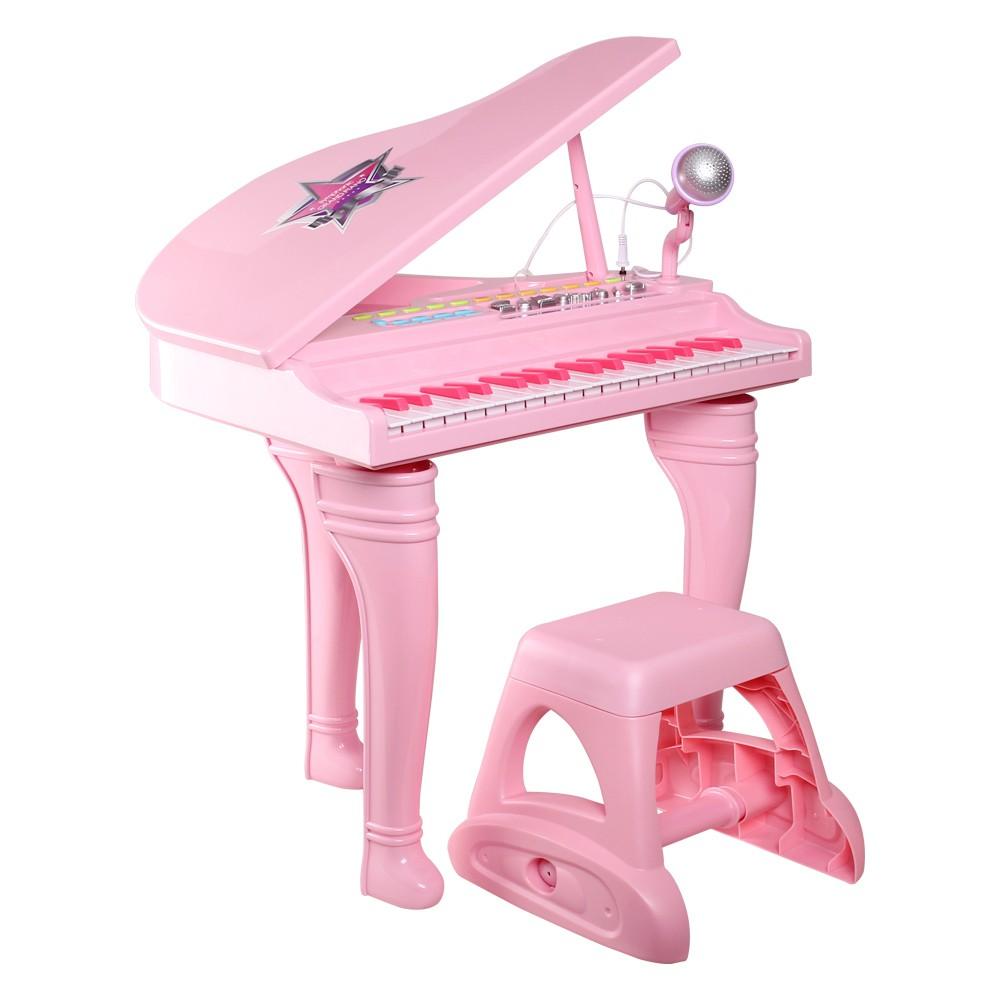 Đồ chơi âm nhạc cho bé - Đàn piano cổ điển kèm mic thu âm Winfun 2045 đồ chơi cho bé 3 tuổi trở lên