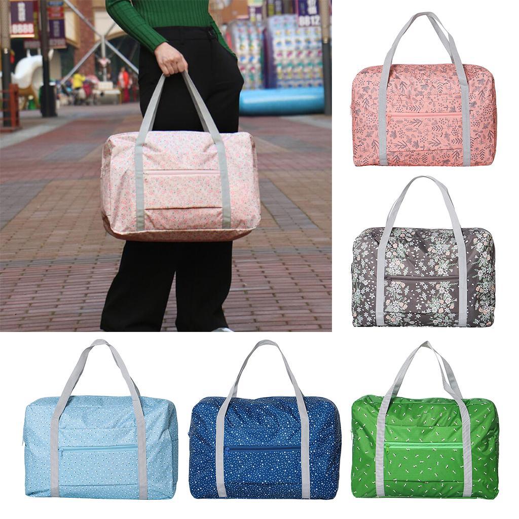 Waterproof Foldable Large Travel Storage Bag Luggage Organizer Sky blue