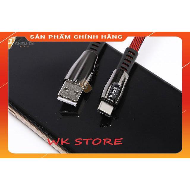 Cáp sạc nhanh Hoco u70 dây kim loại (iphone,type c,micro) -Hàng chính hãng