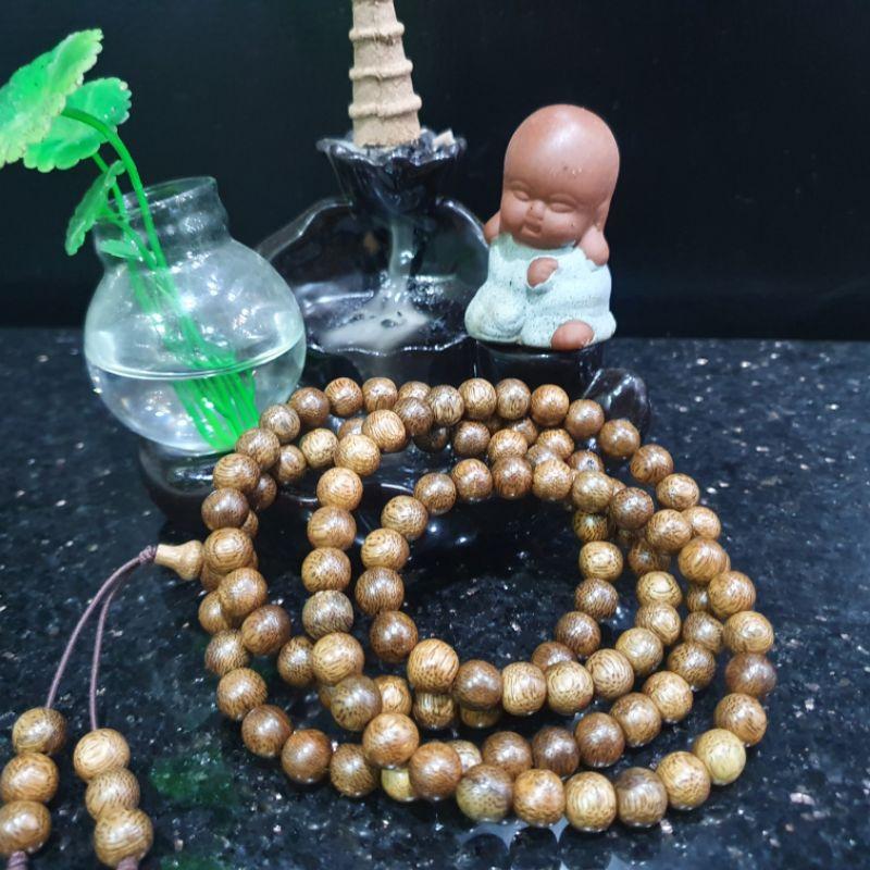 Vòng tay trầm hương BẢO NGỌC LINH TRẦM 108 hạt, tốc vườn.