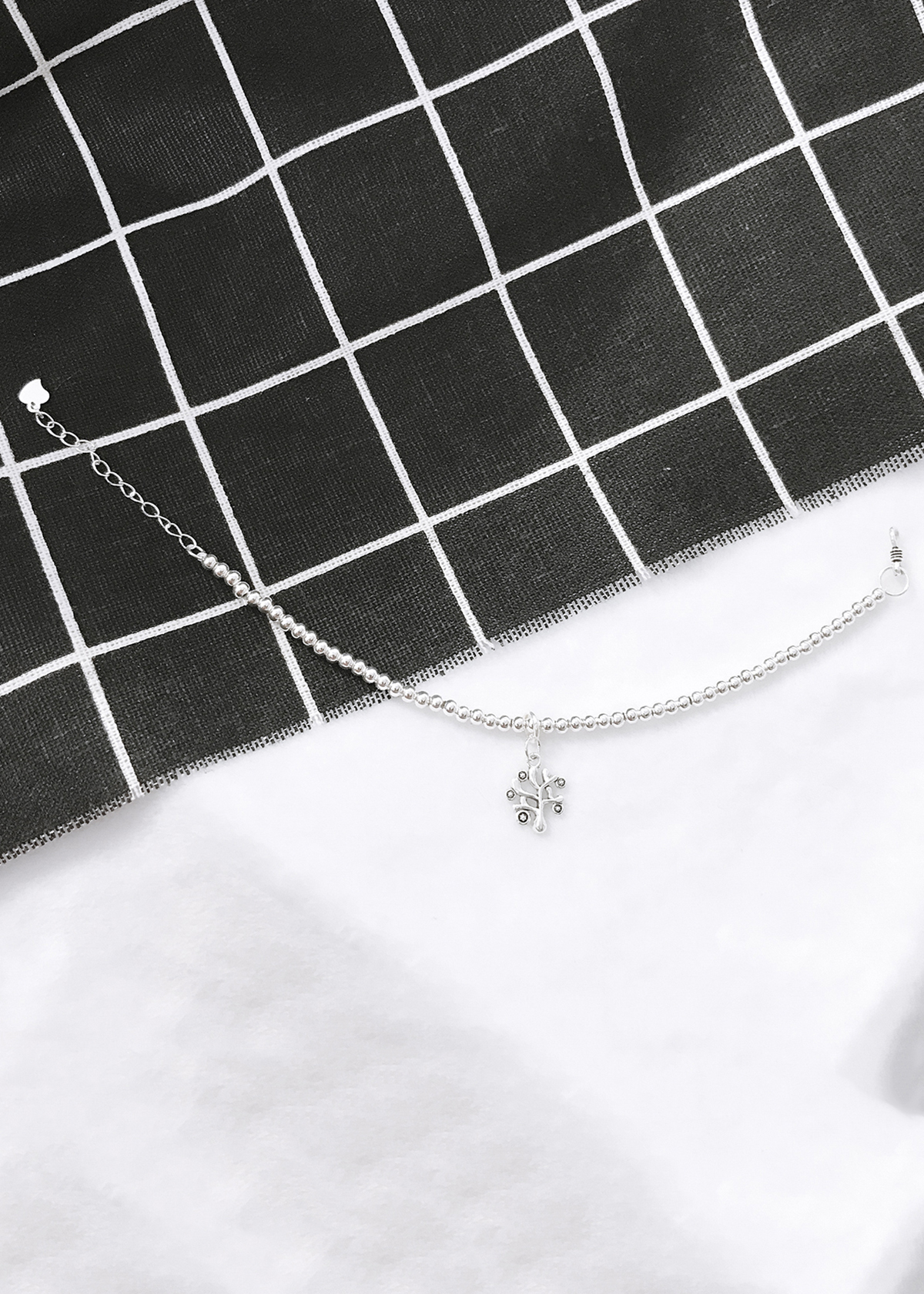 Lắc bi bạc 3mm cây trí tuệ - Ngọc Quý Gemstones