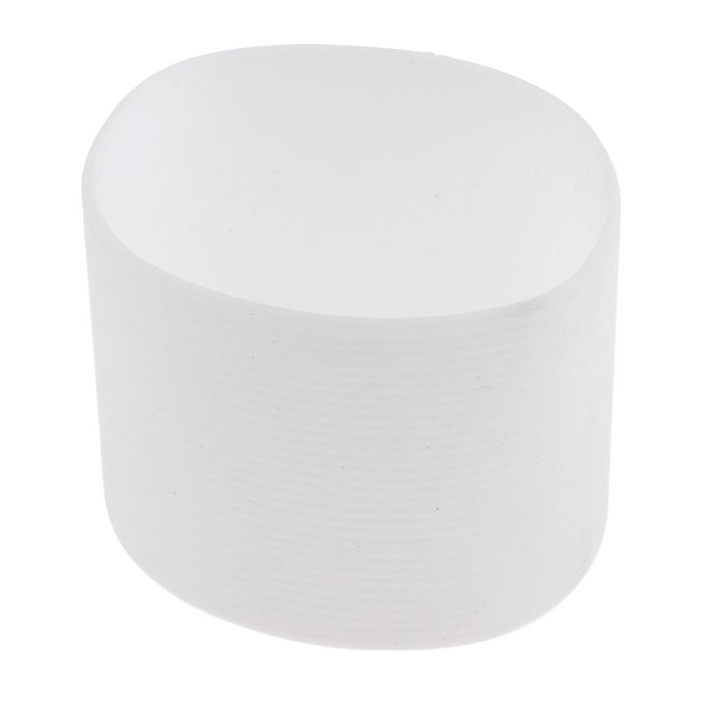 Silicone Sleeve for Sports Water Cup Glass Bottles , White Color