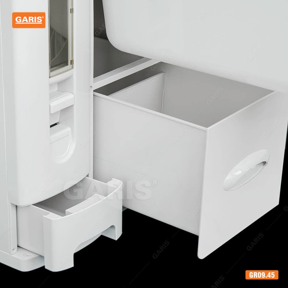 Thùng gạo 3 khoang , bằng nhựa cao cấp, dùng cho cánh mở Garis GR09.45