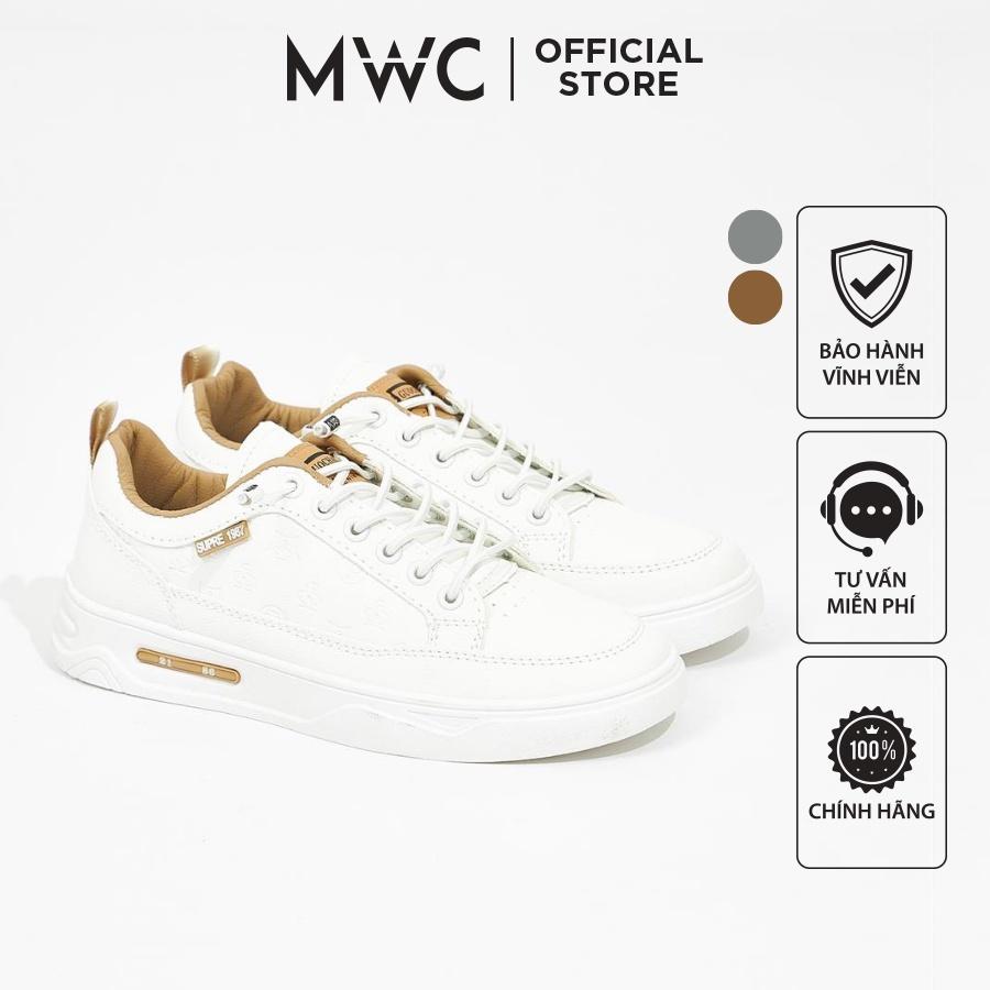 Giày Thể Thao Nam MWC 5434 - Giày Thể Thao Nam Màu Trắng Phối Màu Cao Cấp, Sneaker Nam Cổ Thấp Năng Động Cá Tính