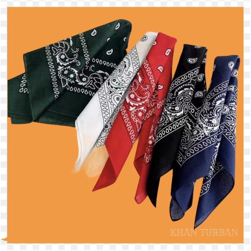 Khăn bandana nhiều mẫu cotton size 55x55cm - Maben