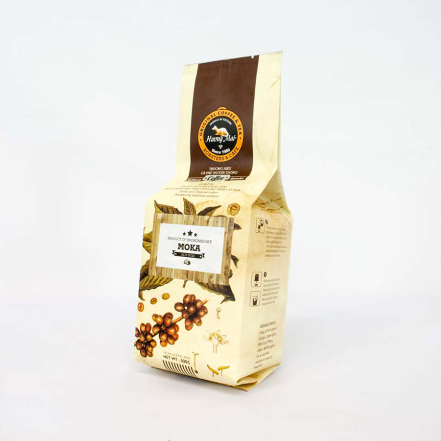 Cà Phê Rang Xay Arabica Nguyên Chất 100% Hương Mai Cafe Moka Coffee Không Hương Liệu, Không Tạp Chất - Dạng Bột 250g