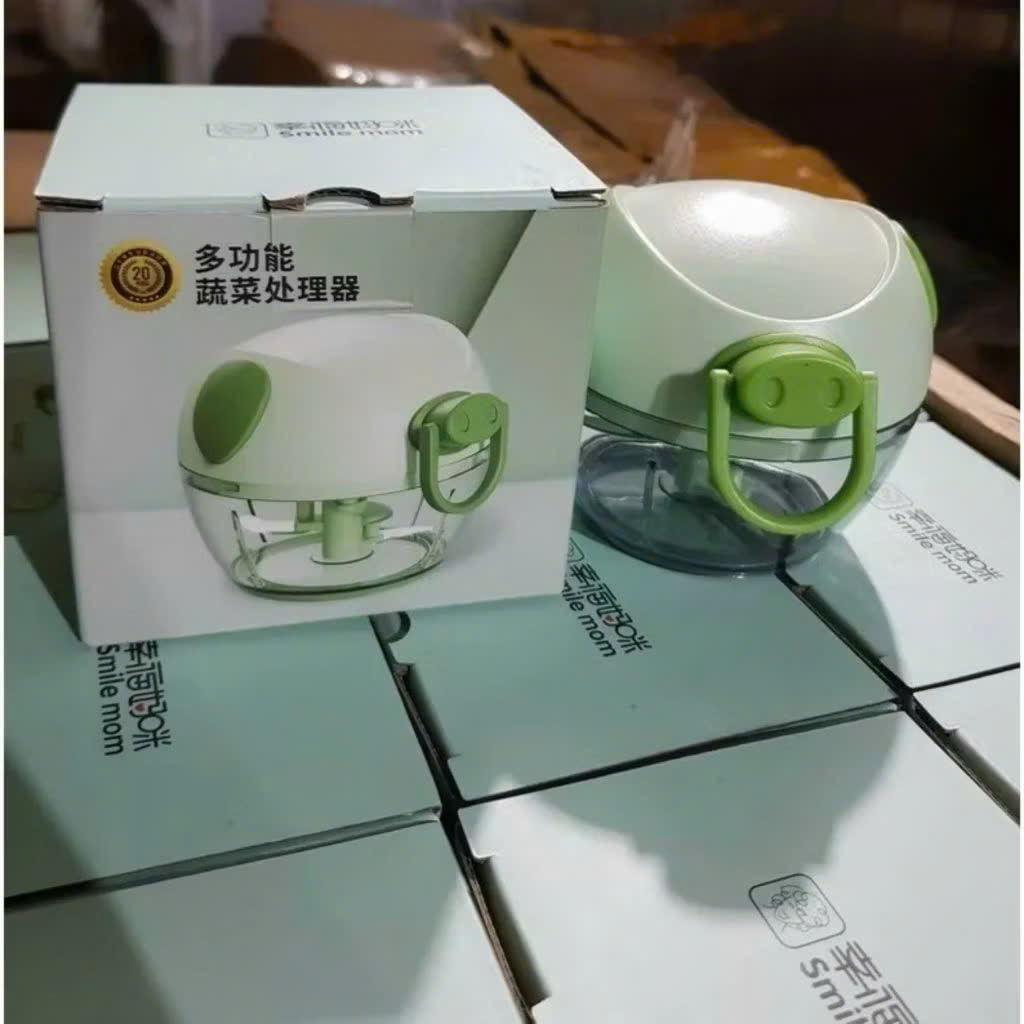 Máy Xay Tỏi Ớt Cầm Tay Mini Hình Mặt Lợn Kute – Xay Gia Vị Tiện Lợi Với 2 và 3 Lưỡi Dao - HÀNG CHÍNH HÃNG MINIIN