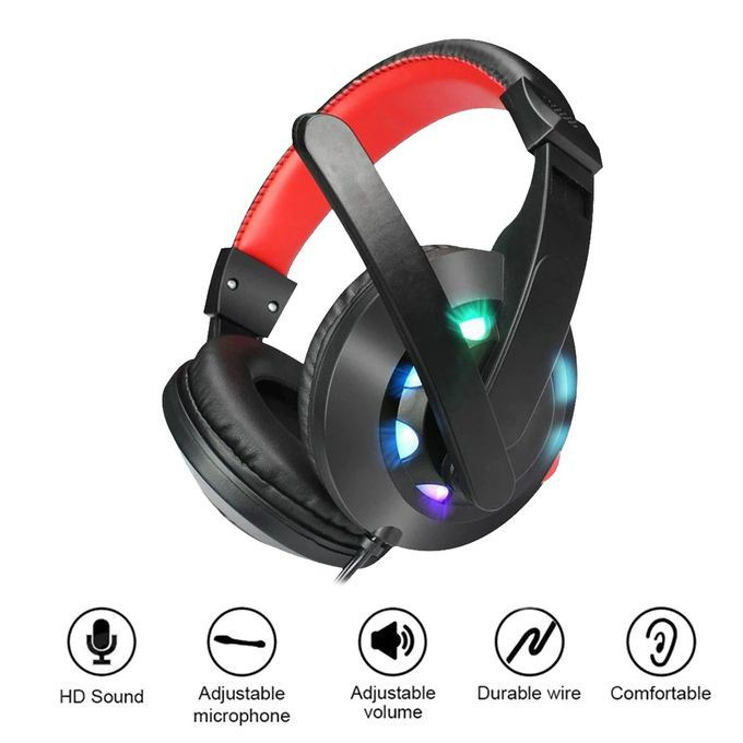 Tai nghe gaming chụp tai Headphone A65 âm thanh cực hay,có đèn led cực đẹp