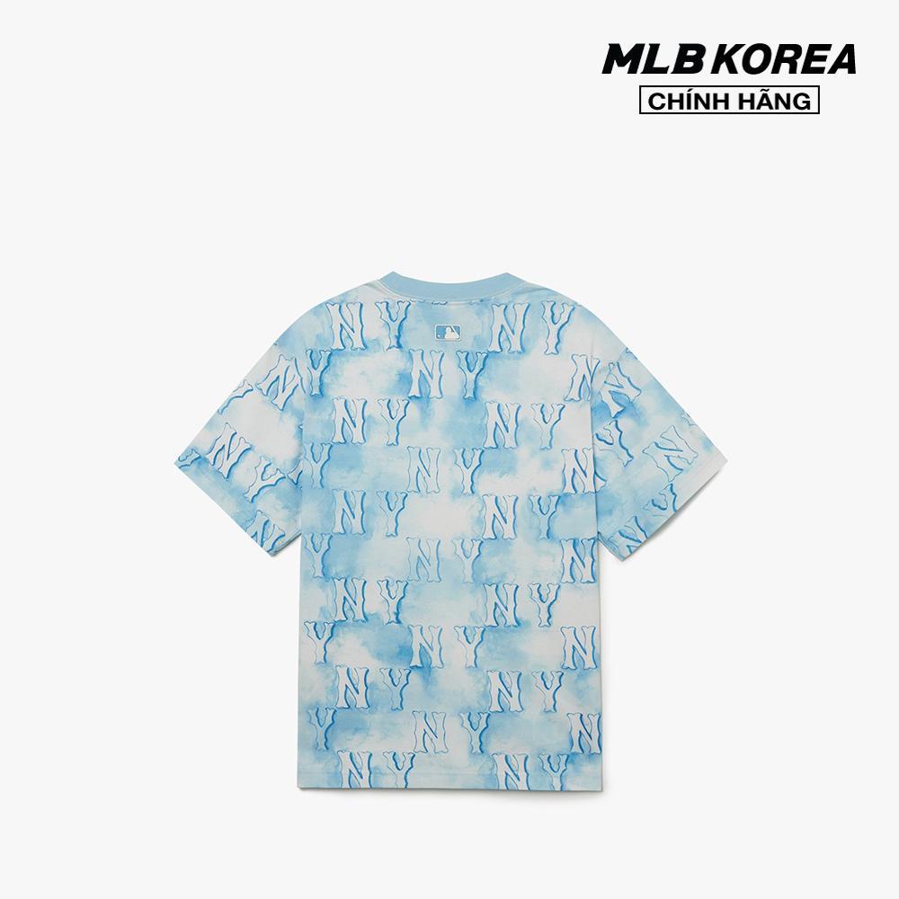 MLB - Áo thun unisex cổ tròn tay ngắn Water Monogram Overfit 3ATSM1033-50ABS