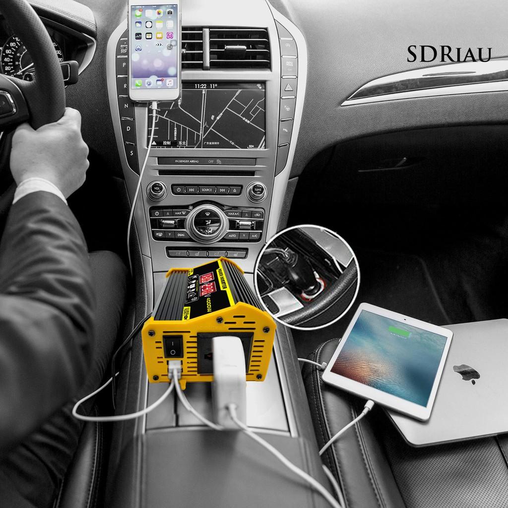 Bộ Biến Tần Nguồn Điện Usb 12v Sang Ac 220v / 110v 4000w Chuyên Dụng Cho Xe Hơi