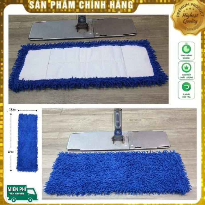 Bông lau san hô 45cm-bông lau nhà thay thế cây lau san hô 360 hình chữ nhật thấm hút cực tốt loại bông lau công nghiêp