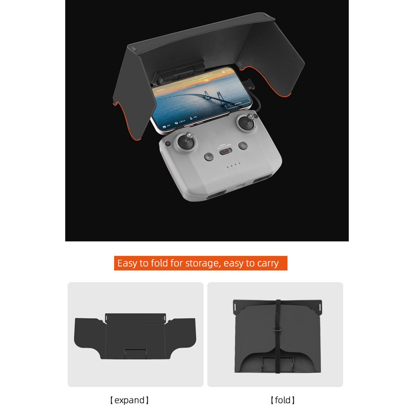Mobile Phone Sun Hood Remote Control Cover Drone Sunshade for DJI Air 2S/Mini 2/Mini 3 Protector