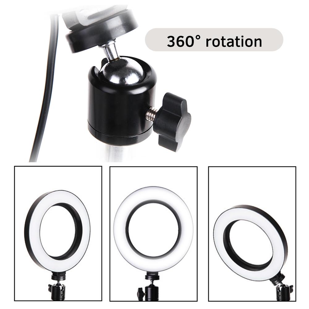 Vòng ánh sáng lấp đầy 16cm LEDđể chụp ảnh Trang điểm phát trực tiếp YouTube