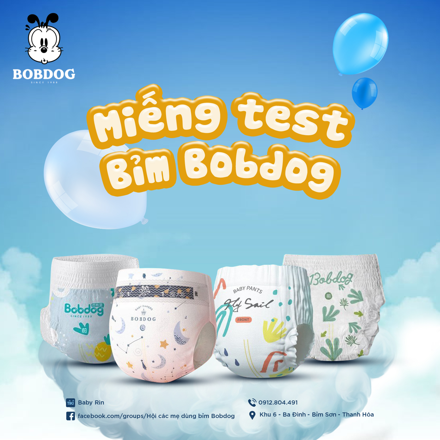 Gói nhỏ bỉm Bobdog Dứa, Đêm, Airpro, Dream, Fly Sail dán/quần đủ size //// ̂́