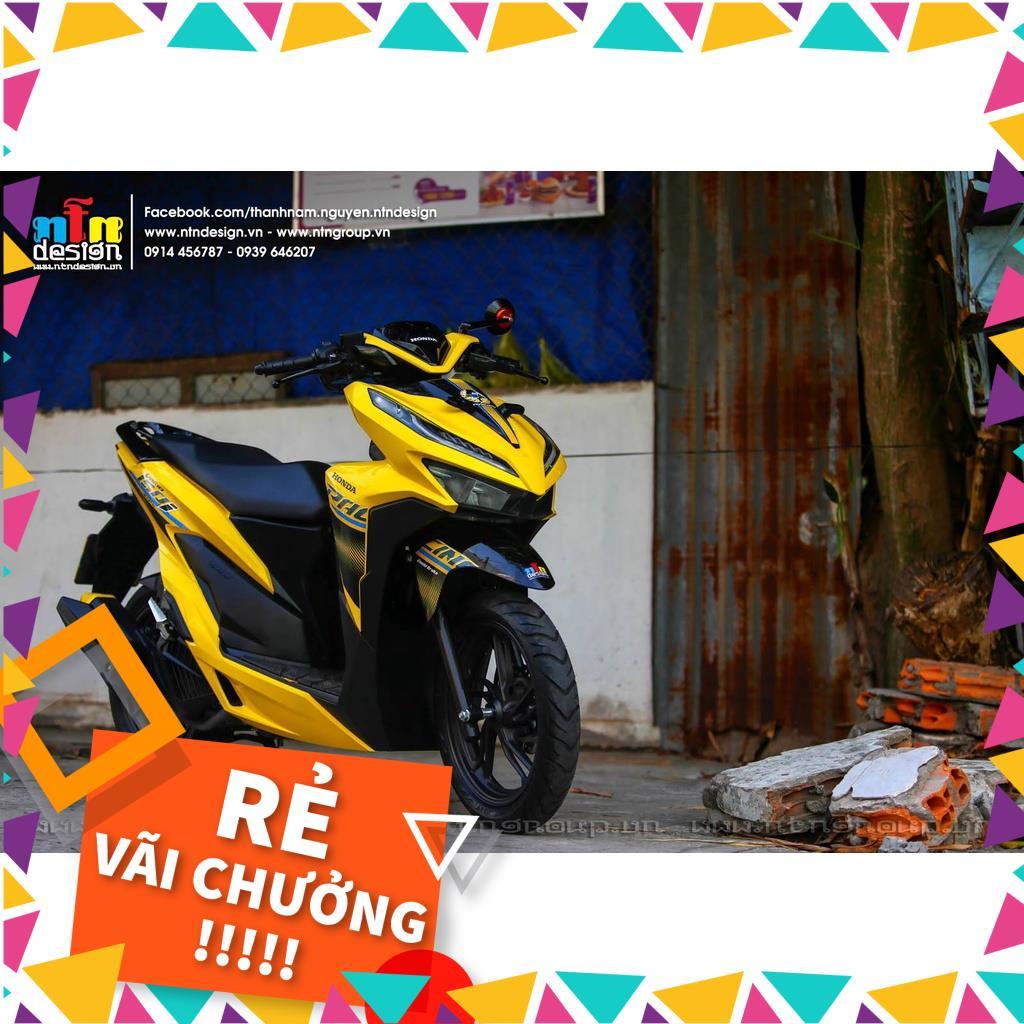 Tem Rời Vario Mẫu Racing Vàng Đen