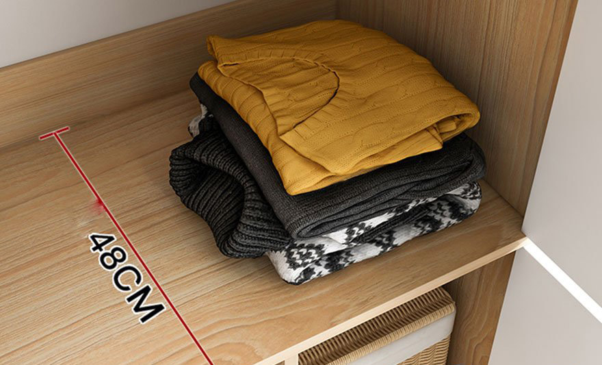 Tủ quần áo bằng gỗ công nghiệp thiết kế hiện đại