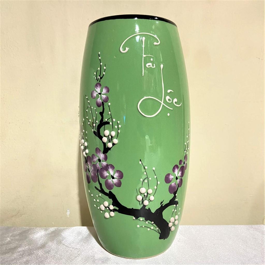 Bình Bông Sứ Cắm Hoa Tài Lộc Cao 24cm