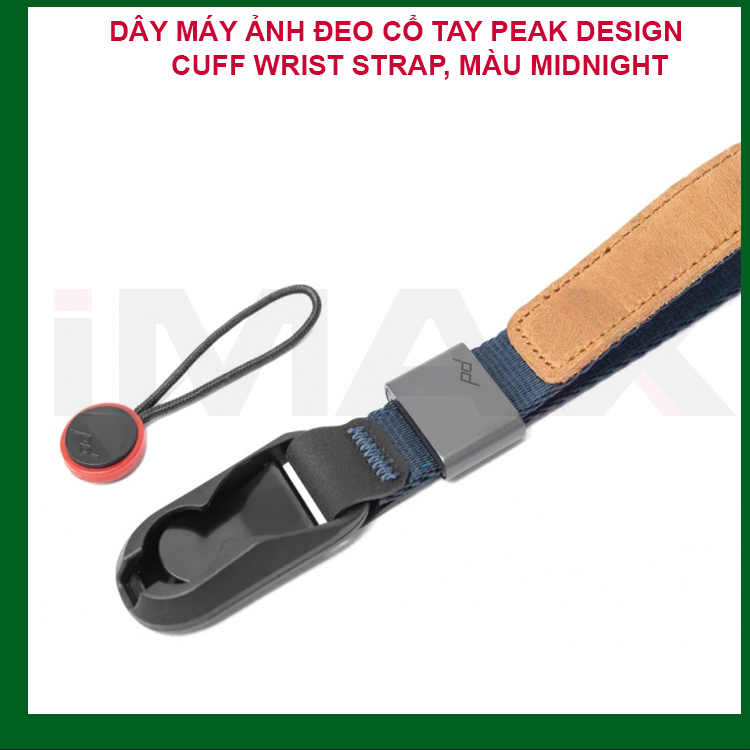 DÂY MÁY ẢNH ĐEO CỔ TAY PEAK DESIGN CUFF WRIST STRAP, MÀU MIDNIGHT - HÀNG CHÍNH HÃNG