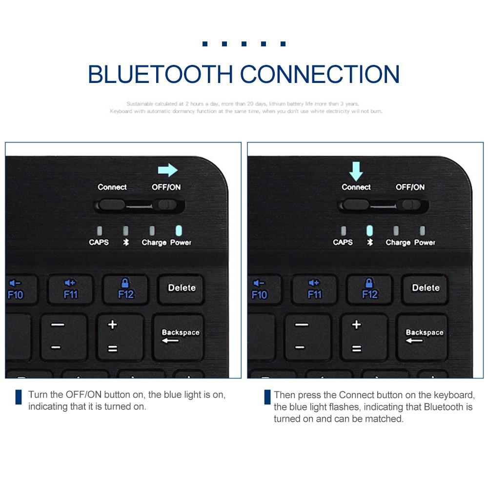 Bàn phím bluetooth không dây cho iOS Android Windows PC iPad Tablet PC mã BFC22