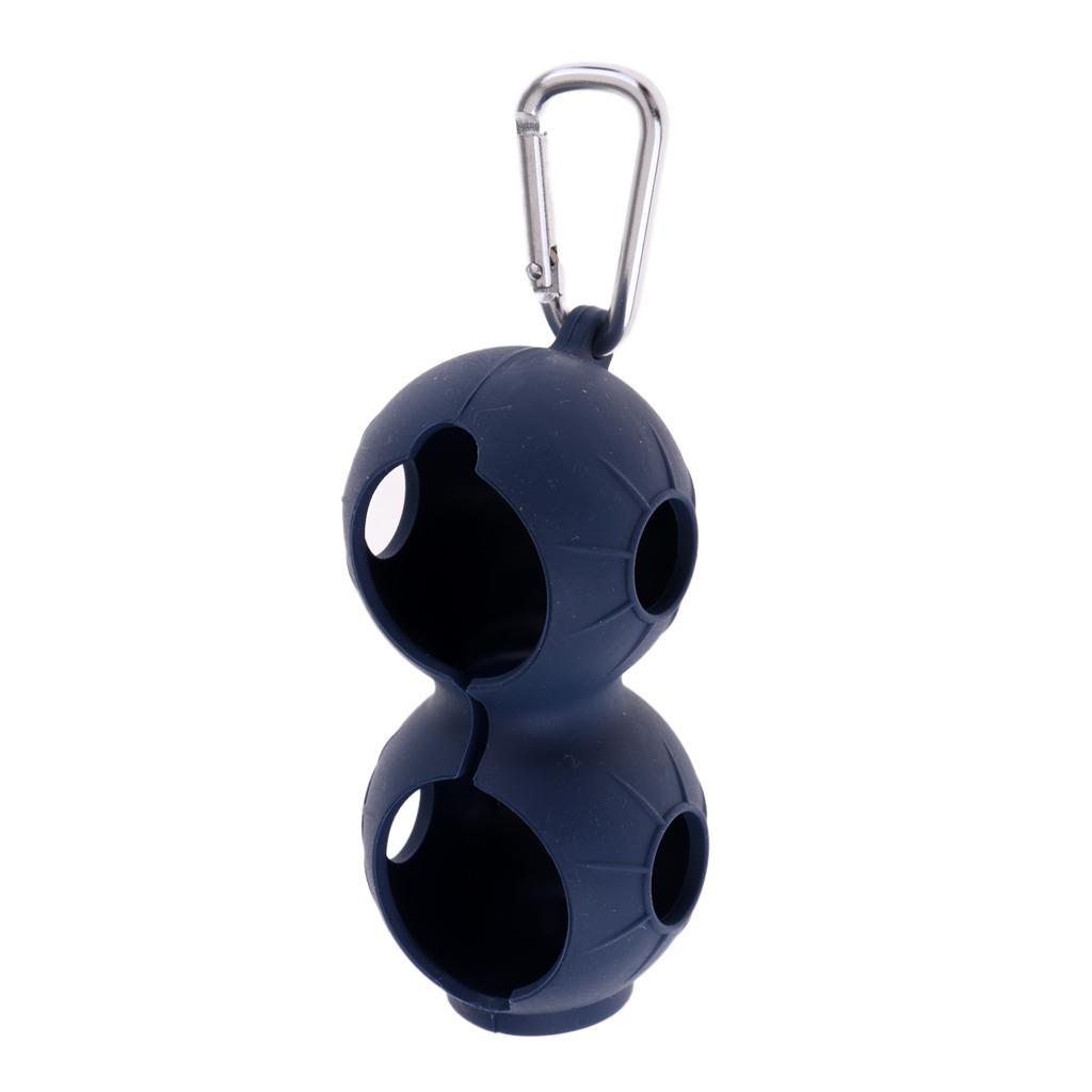 2x Portable Lightweight Compact Durable Golf Ball Holder Bag Lightweight Golf Ball Storage with