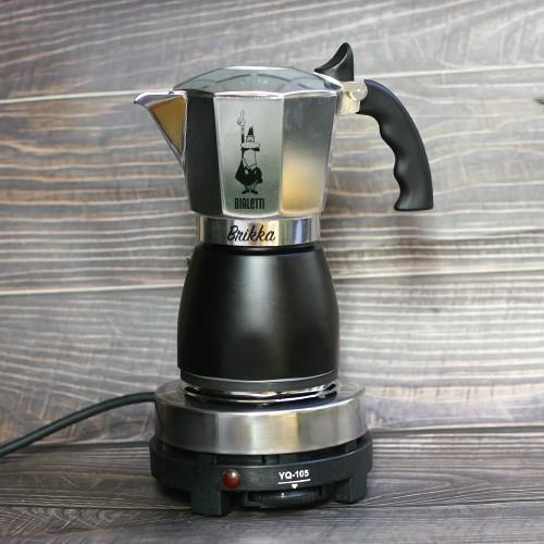 Combo pha Espresso dành cho gia đình: Moka Brikka 4cup 2020 và bếp điện Moka Pot