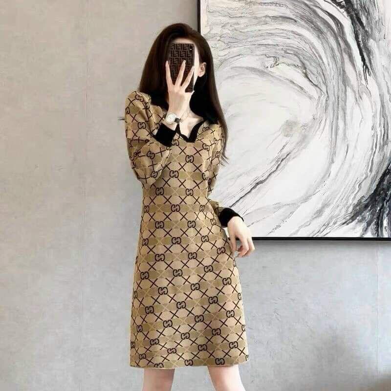 HÀNG NHẬP - ĐẦM LEN SUÔNG HOẠ TIẾT