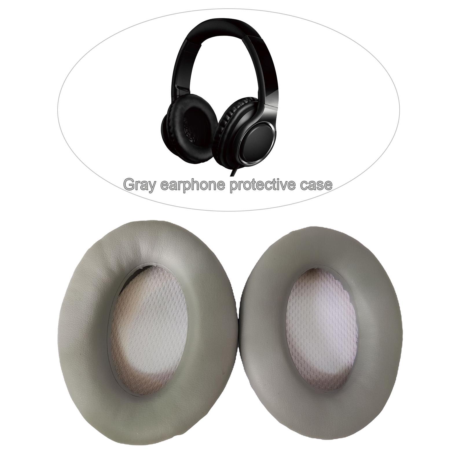 1 Pair Ear Pads Cushions Covers for QC15 QC2 OE AE2 AE2w Gray