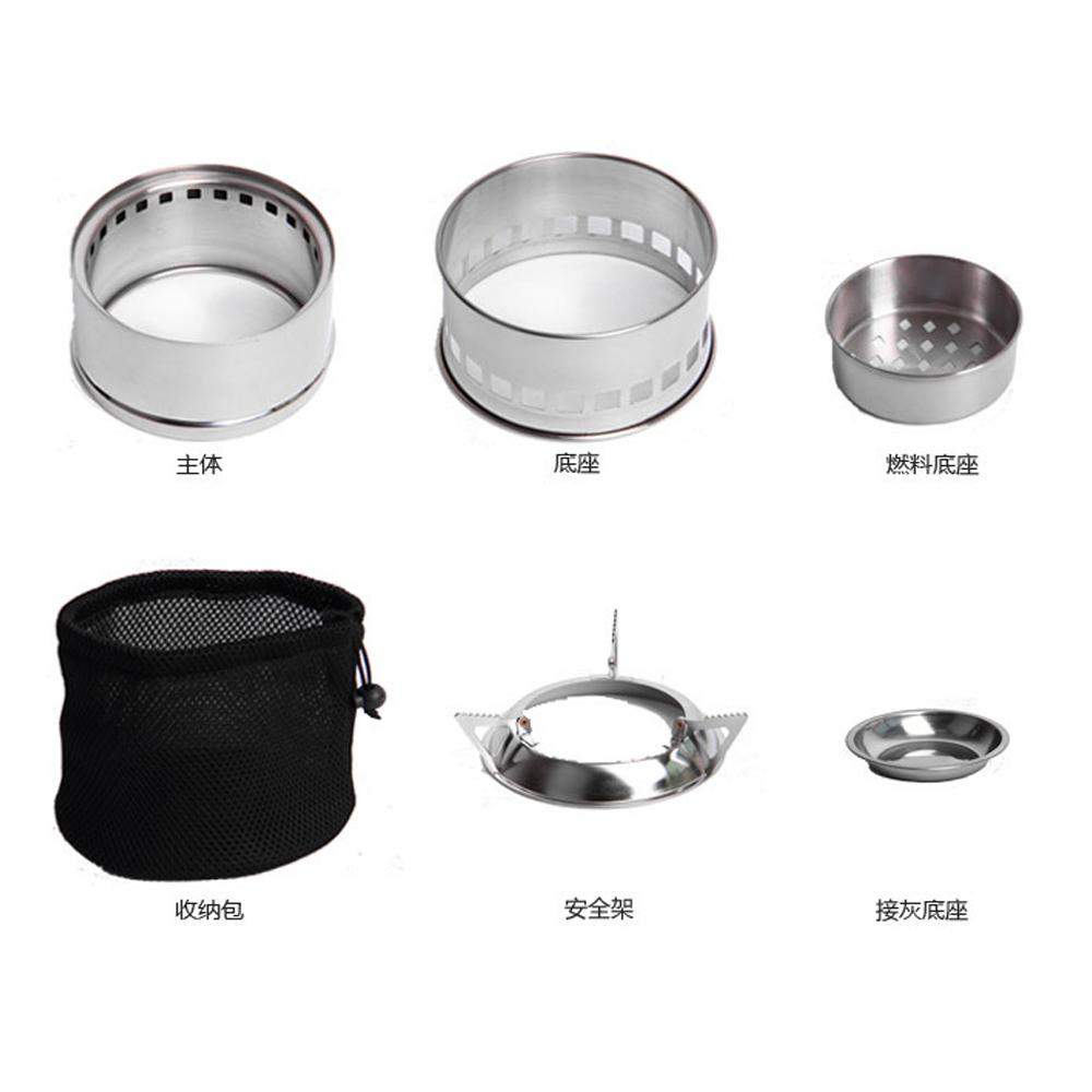 Lò đốt củi bằng thép không gỉ phù hợp cho cắm trại